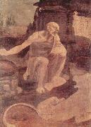 LEONARDO da Vinci Unfinished painting of St. Jerome in the Wilderness Spain oil painting artist
